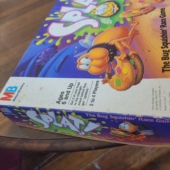 Vintage SPLAT! 1990 Milton Bradley Board Game No Dice Without Dough - Picture 2 of 9